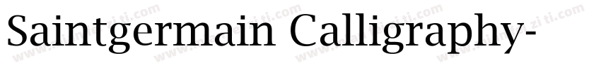 Saintgermain Calligraphy字体转换
